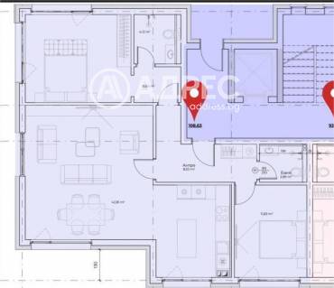 Тристаен апартамент, София, Бистрица, 665653, Снимка 1