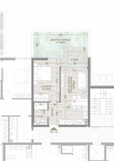 Двустаен апартамент, София, Манастирски ливади - изток, 655655, Снимка 1