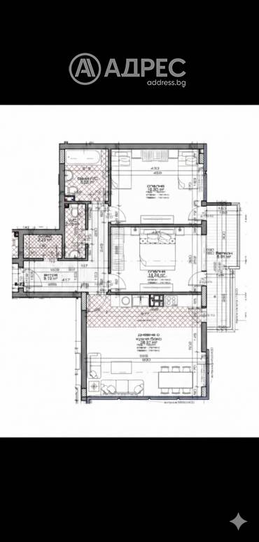 Тристаен апартамент, Варна, Бриз, 682656, Снимка 1