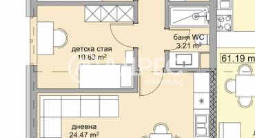 Тристаен апартамент, Варна, м-ст Траката, 692656, Снимка 3