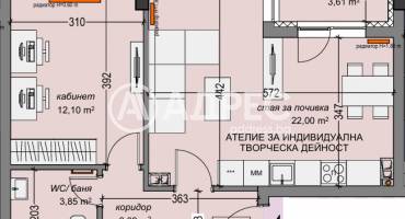 Двустаен апартамент, София, Суха река, 688658, Снимка 2