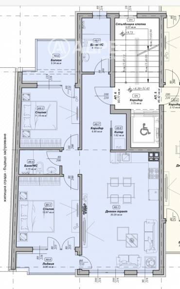 Тристаен апартамент, Варна, Зимно кино Тракия, 657661, Снимка 1