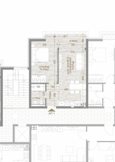 Двустаен апартамент, София, Манастирски ливади - изток, 655663, Снимка 1