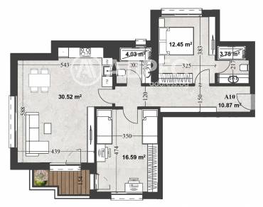 Тристаен апартамент, София, Кръстова вада, 680665, Снимка 1