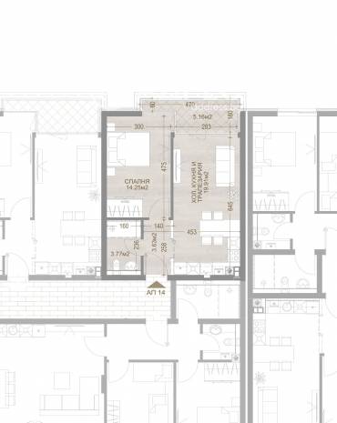 Двустаен апартамент, София, Манастирски ливади - изток, 655666, Снимка 1