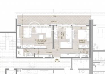 Тристаен апартамент, София, Манастирски ливади - изток, 655667, Снимка 1