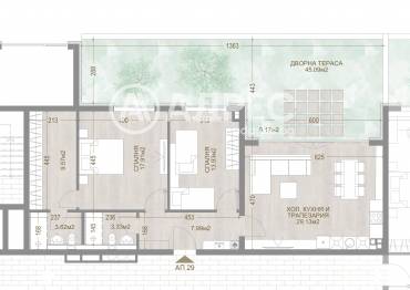 Тристаен апартамент, София, Манастирски ливади - изток, 655670, Снимка 1