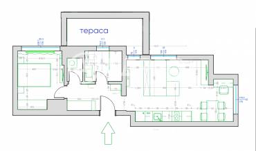Двустаен апартамент, София, Център, 670670, Снимка 1