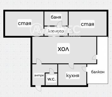 Тристаен апартамент, София, Изток, 667671, Снимка 1