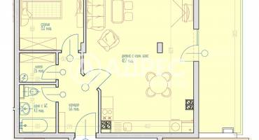 Двустаен апартамент, Варна, Виница, 659675, Снимка 1