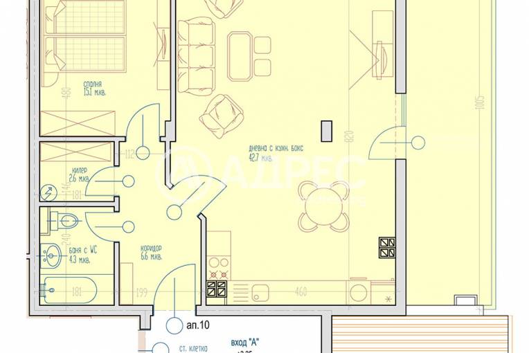 Двустаен апартамент, Варна, Виница, 659675, Снимка 1