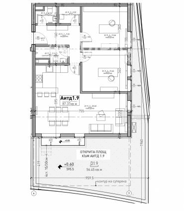 Тристаен апартамент, София, Овча купел, 628676, Снимка 1