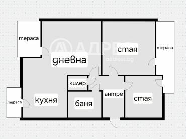 Тристаен апартамент, София, Карпузица, 672676, Снимка 1