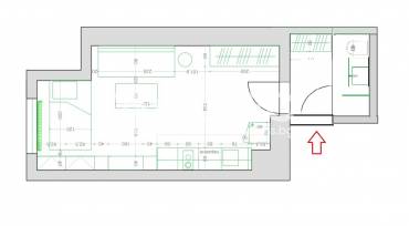 Едностаен апартамент, София, Център, 670677, Снимка 1