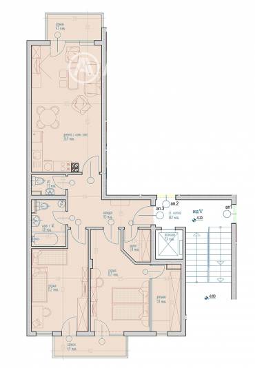 Тристаен апартамент, Варна, Виница, 659678, Снимка 1