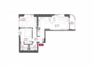 Тристаен апартамент, София, Лозенец, 652680, Снимка 1