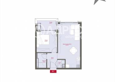 Двустаен апартамент, София, Манастирски ливади - изток, 668680, Снимка 1