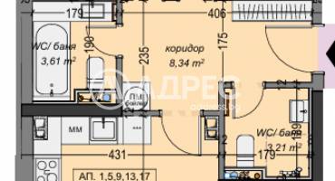 Тристаен апартамент, София, Суха река, 688680, Снимка 2