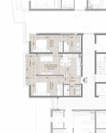 Тристаен апартамент, София, Манастирски ливади - изток, 655683, Снимка 1