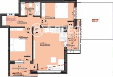 Тристаен апартамент, Стара Загора, Железник- запад, 665684, Снимка 1