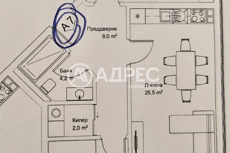 Тристаен апартамент, Варна, Бриз, 700684, Снимка 4