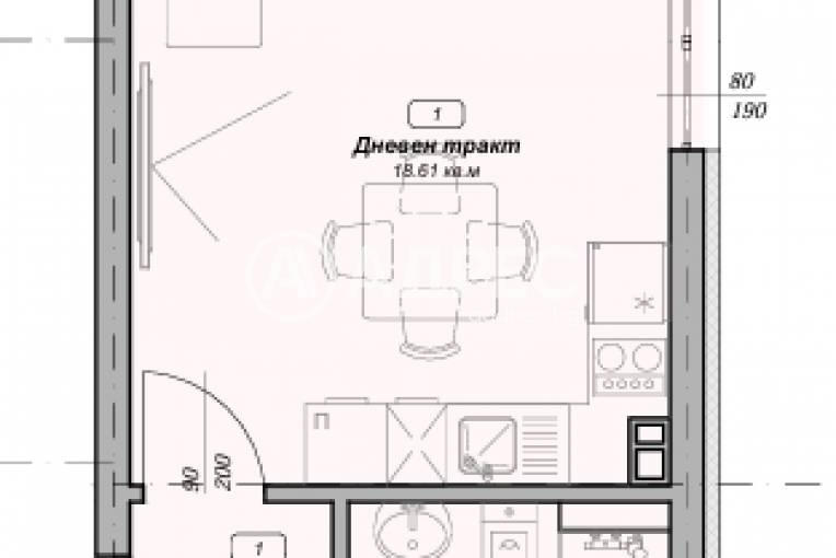 Двустаен апартамент, Варна, м-ст Пчелина, 656686, Снимка 2