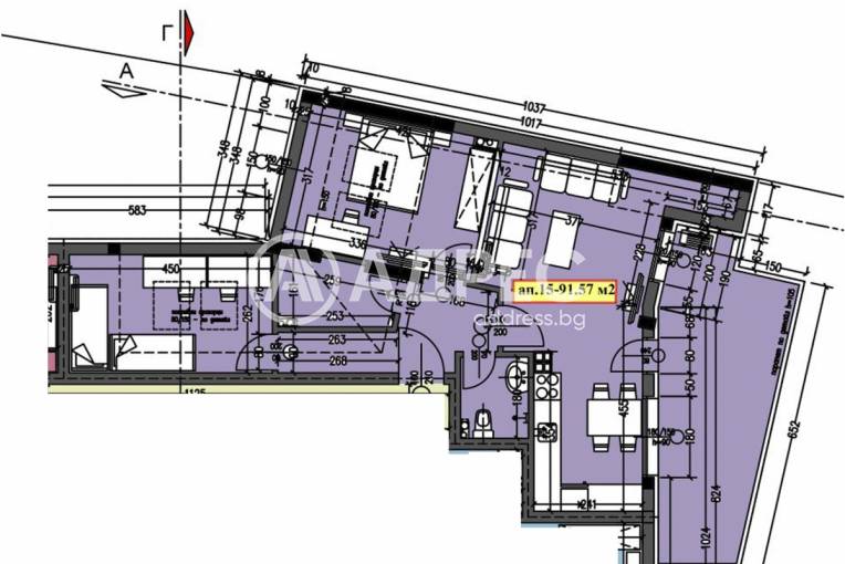 Тристаен апартамент, Варна, Аспарухово, 604689, Снимка 1