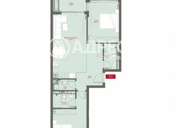 Тристаен апартамент, София, Манастирски ливади - изток, 668691, Снимка 1