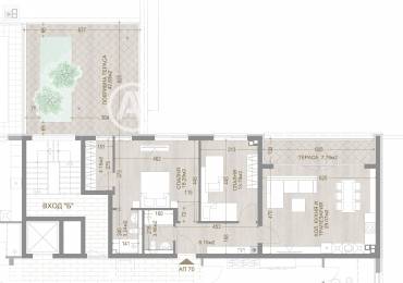 Тристаен апартамент, София, Манастирски ливади - изток, 655692, Снимка 1