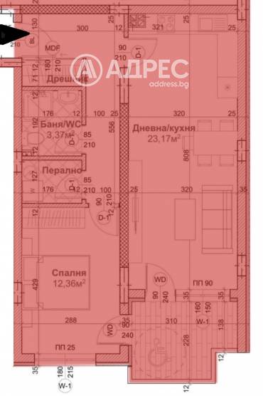 Двустаен апартамент, Варна, Левски, 703692, Снимка 1