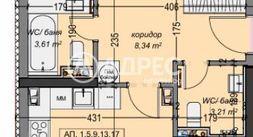 Тристаен апартамент, София, Суха река, 688695, Снимка 2