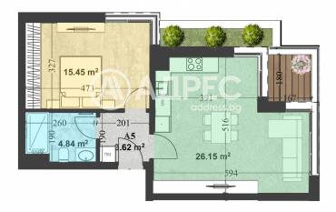 Двустаен апартамент, София, Витоша, 681700, Снимка 1