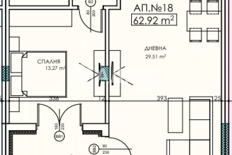 Двустаен апартамент, София, Витоша, 686700, Снимка 2