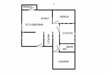 Многостаен апартамент, Варна, Зимно кино Тракия, 580702, Снимка 1