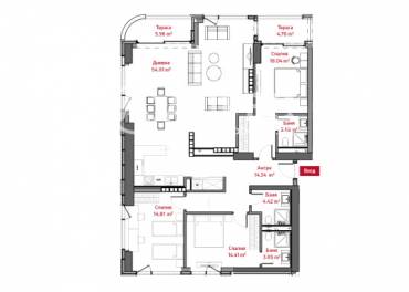 Многостаен апартамент, София, Лозенец, 652702, Снимка 1