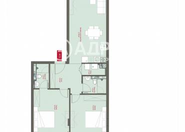 Тристаен апартамент, София, Манастирски ливади - изток, 668702, Снимка 1