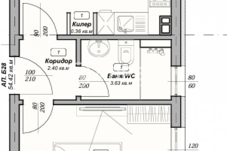 Двустаен апартамент, Варна, м-ст Пчелина, 656706, Снимка 1