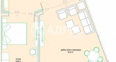 Двустаен апартамент, София, Малинова Долина, 687707, Снимка 1