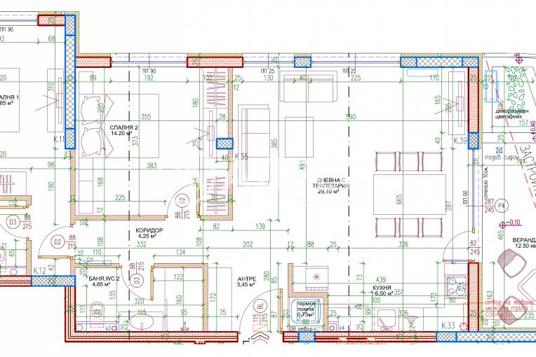 Тристаен апартамент, София, Малинова Долина, 683708, Снимка 3