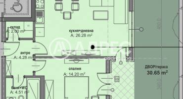 Двустаен апартамент, София, Малинова Долина, 687708, Снимка 1