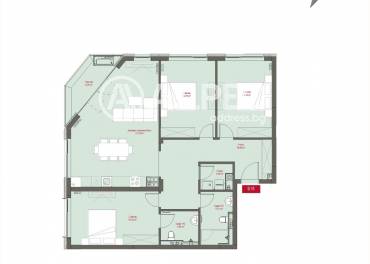 Тристаен апартамент, София, Манастирски ливади - изток, 668709, Снимка 1