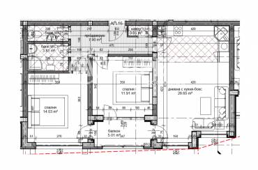 Тристаен апартамент, Варна, Цветен квартал, 671709, Снимка 1