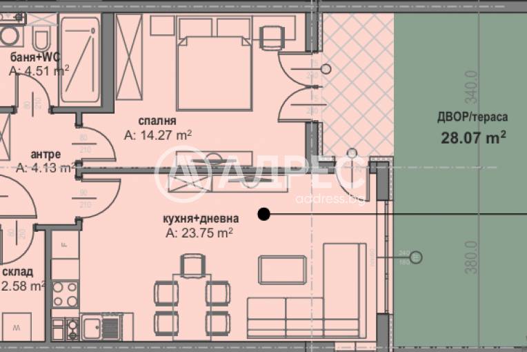 Двустаен апартамент, София, Малинова Долина, 687709, Снимка 2