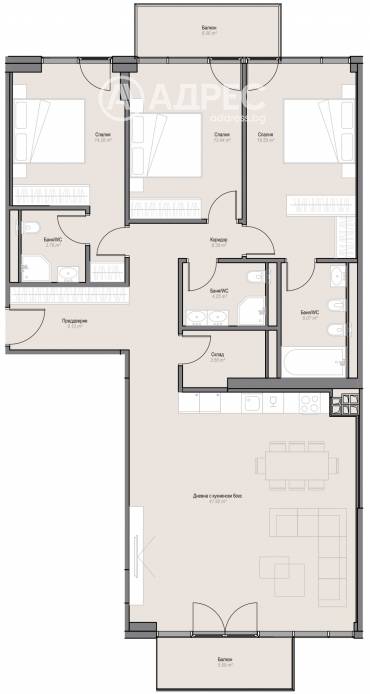 Многостаен апартамент, София, Оборище, 586710, Снимка 1