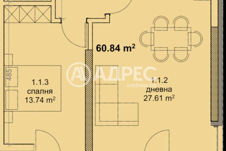 Двустаен апартамент, Варна, Младост 1, 671710, Снимка 2