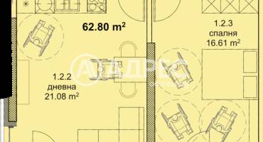 Двустаен апартамент, Варна, Младост 1, 671712, Снимка 2