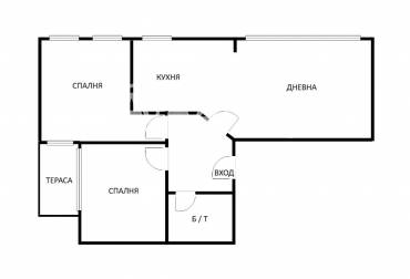 Тристаен апартамент, Варна, Червен площад, 672712, Снимка 1