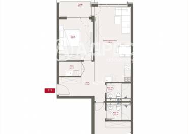 Тристаен апартамент, София, Манастирски ливади - изток, 668713, Снимка 1