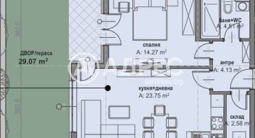 Двустаен апартамент, София, Малинова Долина, 687713, Снимка 2