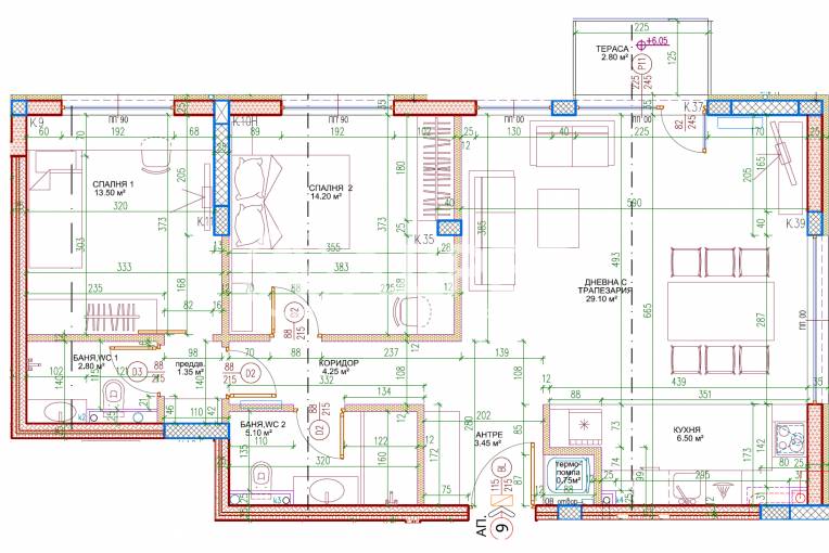 Тристаен апартамент, София, Малинова Долина, 683715, Снимка 3